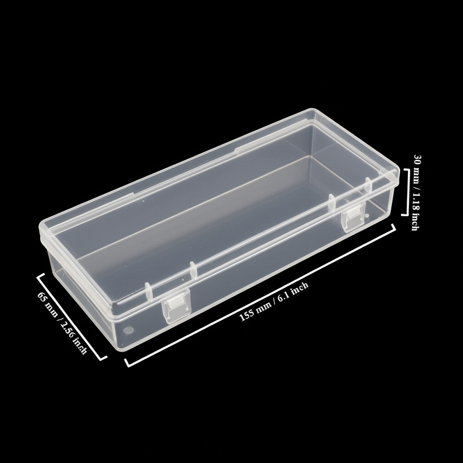 Amazon.co.jp: Thintinick 6パック 長方形 クリア プラスチック